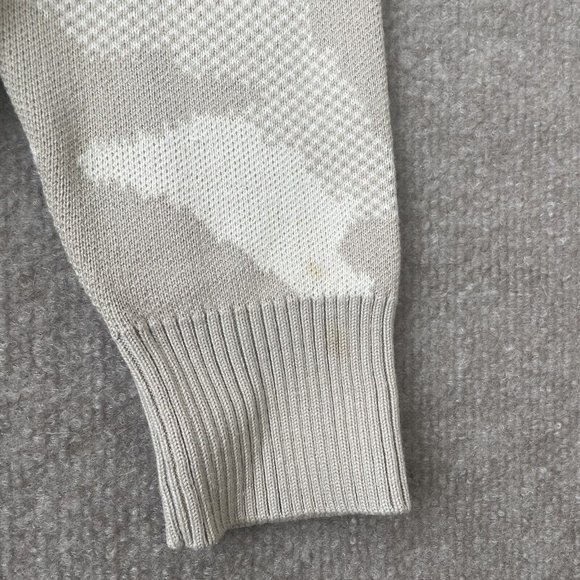 Athleta Sweater Womens XS Tan Camo Beige Casual Pullover Knit Merino Wool Shirt - Picture 4 of 7